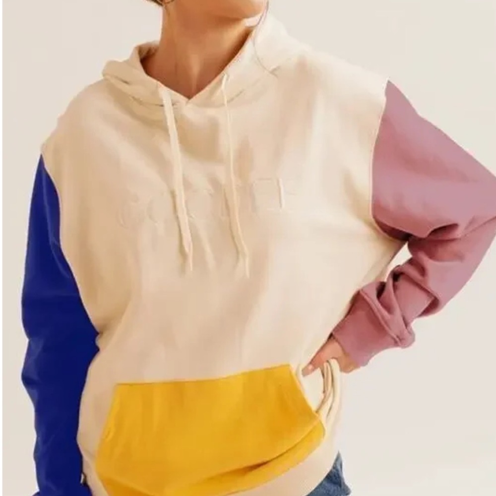 GOODEE x Kotn Women Multicolor Colorblock Cotton
Kangaroo Relaxed Hoodie Size SM